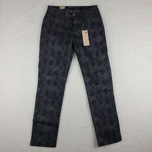 Levi's 529 Jeans Womens 10‎ Black Gray Curvy Skinny Leg Dark Wash NWT NEW